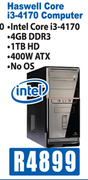 Haswell Core i3-4170 Computer
