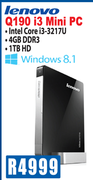 Lenovo Q190 i3 Mini PC