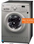 LG Metallic Washing Machine(F1256QDPS)-7 Kg