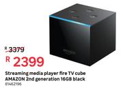 Amazon 2nd Generation 16GB Black Fire TV Cube Streaming Media Player