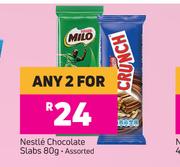 Nestle Chocolate Slabs Assorted-For Any 2 x 80g