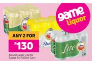 Amstel Lager, Lite Or Radler Cans-For Any 2 x 6x440ml 