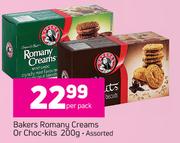 Bakers Romany Creams Or Choc-Kits Assorted-200g Per Pack
