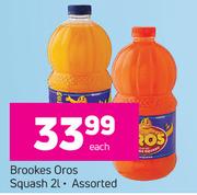 Brookes Oros Squash Assotred-2Ltr Each