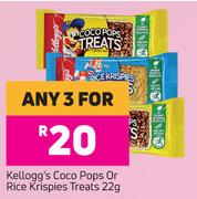 Kellogg's Coco Pops Or RIce Krispies Treats-For Any 3 x 22g