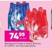 Red Square Purple Or Red Or Blue Ice-6x275ml Per Pack