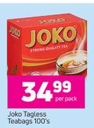 Joko Tagless Teabags-100's Per Pack