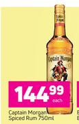 Captain Morgan Spiced Rum-750ml Each