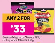 Beacon Maynards Sweets 125g Or Liquorice Alsorts 150g-For Any 2