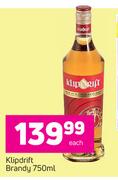 Klipdrift Brandy-750ml Each