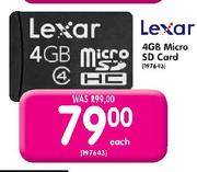 Lexar 4GbB Micro SD Card Each