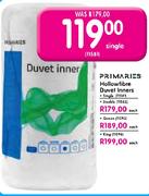 Primaries Hollowfibre Duvet Inners-Double Each