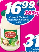 Crosse & Blackwell Mayonnaise Assorted-385g