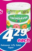Twinsaver 1 Ply Toilet Paper-Each