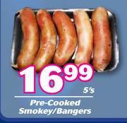 Pre Cooked Smokey/ Bangers-5's Pack