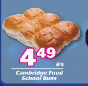 Cambridge Food School Buns-6's Pack