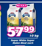 Super White Super Maize Meal-10kg Each