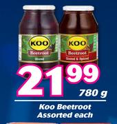 Koo Beetroot Assorted-780g Each