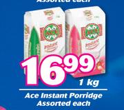 Ace Instant Porridge Assorted-1kg Each