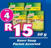 Knorr Soup Packet Assorted-For 4 x 50g