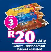 Bakers Topper Cream Biscuits Assorted-For 3 x 125g