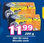 Risi Six Love Biscuits-200g Each