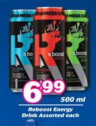 Reboost Energy Drink Assorted-500ml Each