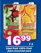 Liqui Fruit 100% Fruit Juice Assorted-1Ltr Each