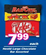 Nestle Large Chocolate Bar Assorted-Each