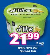 D'Lite 37% Fat Spraed Tub-1kg