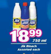 Jik Bleach Assorted-750ml Each
