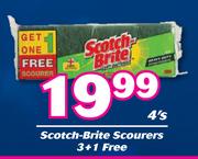 Scotch Brite Scourers 3+1 Free-4's Pack