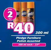 Pledge Furniture Polish Assorted-300ml Each