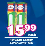 Valupak Energy Saver Lamp 15w-Each