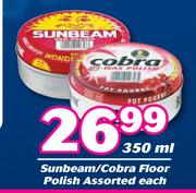 Sunbeam/ Cobra Floor Polish Assorted-350ml Each