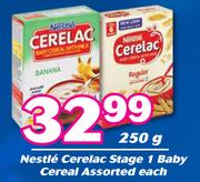 Nestle Cerelac Stage 1 Baby Cereal Assorted-250g Each