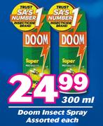Doom Insect Spray Assorted-300ml Each