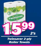 Twinsaver 2 Ply Roller Towels-2's