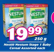 Nestle Nestum Stage 1 Baby Cereal Assorted-250g Each