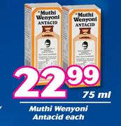 Muthi Wenyoni Antacid-75ml Each