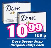 Dove Beauty Soap (Original Only)-100g Each
