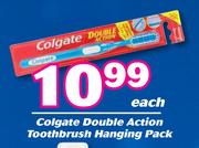 Colgate Double Action Toothbrush Hanging Pack-Each