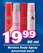 Revlon Body Spray Assorted-90ml Each