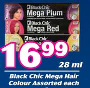 Black Chic Mega Hair Colour Assorted-28ml Each