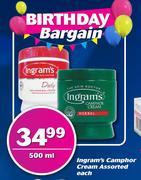 Ingram's Camphor Cream Assorted-500ml