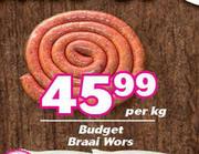 Budget Braai Wors-Per kg