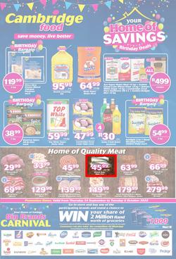 Cambridge Food Zululand : Home Of Savings (24 September - 6 October 2020), page 1