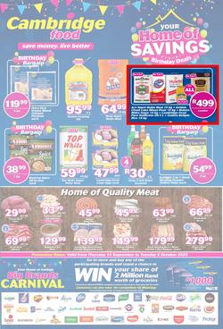 Cambridge Food Zululand : Home Of Savings (24 September - 6 October 2020), page 1