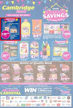 Cambridge Food Zululand : Home Of Savings (24 September - 6 October 2020), page 1