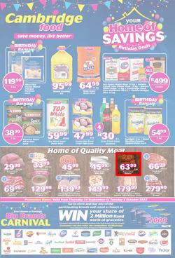 Cambridge Food Zululand : Home Of Savings (24 September - 6 October 2020), page 1